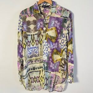 APNY Women's Multicolor Printed Tunic Top, Size XL